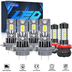 For 2012-2015 Volkswagen Passat Sedan 4-Door LED Headlight Fog Light Bulbs W/Fan - Picture 1 of 15