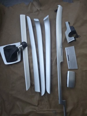 Juego de molduras interiores de aluminio liso para Audi B6 B7 S4/A4 2002-2008 usado OEM Foto 1 de 4