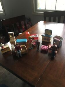 Fisher Price Loving Family Doll Furniture  Figures Accessories WORKING Sound lot