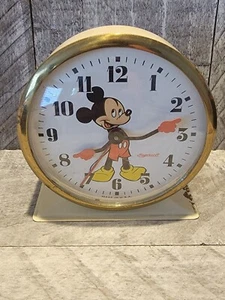 Rare 1947-49 Ingersoll Mickey Mouse Manually Wound Alarm Clock; - Picture 1 of 10
