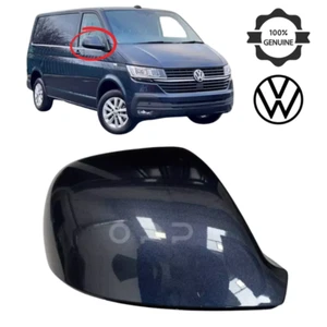 VW Transporter T6.1 Painted Mirror Cover Starlight Blue LT5U Drivers Side OEM - Picture 1 of 4
