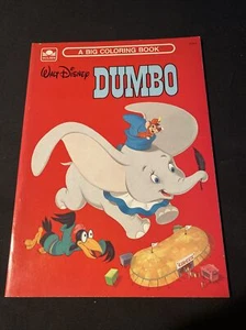 Vintage 1972 Big Golden Coloring Book, Walt Disney’s DUMBO Unused Rare - Picture 1 of 7