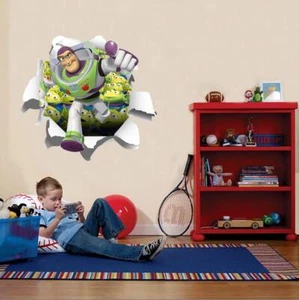 Ripped Paper Buzz Lightyear Toy Story Decal WALL STICKER Home Decor Mural WC265 - Picture 1 of 1