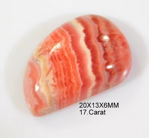 100% Natural Pink Rhodochrosite Fancy Cabochon Gemstone 20X13X6 mm 17 Ct MZ=0171 - Picture 1 of 6