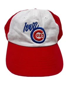 Iowa Cubs Minor League Baseball SportsHat Cap Strapback Red White R6D - Picture 1 of 10