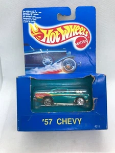 Hot Wheels 57 Chevy - 1990 boxed version. UH chrome wheels. #5340 - Picture 1 of 4