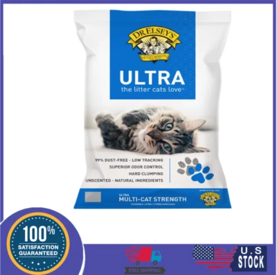 Dr. Elsey's Ultra UnScented Clumping Clay Cat Litter 40 lb. Bag - Image 1 of 4