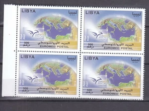 stamps LIBYA 2014 SC 1792 EUROMED POSTAL MNH BLOCK #173 - Picture 1 of 2