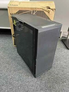 Sama IDX8-ARGB-BK Schwarz Dual USB3.0 Stahl/Hartglas ATXMid Tower Gehäuse Delle - Bild 1 von 6