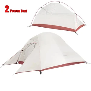 Ultralight 2-Person Camping Tent 20D Nylon Waterproof For Hiking Backpacking - Picture 1 of 14