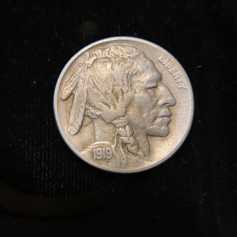 1919 S  Buffalo Nickel VF XF EF Indian Bison 5c ~ Better Date Cover