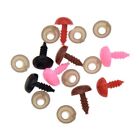 100set DIY Plastic Safety Craft Animal Nose for Bear Dog Doll With Washers 6*8mm