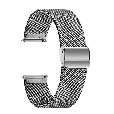 Correa de reloj de metal de titanio puro para hombres y mujeres correa de reloj de malla de liberación rápida suave Foto 1 de 4