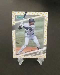 2021 Donruss Luis Robert Fire Emoji Card Chicago White Sox 72/75 - Picture 1 of 2