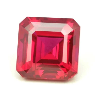 AAA 13 MM Natural Mozambique Blood Red Ruby Asscher Cut Loose Gemstone 15.70 Ct - Image 1 of 4