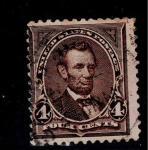 US Scott #269, Single 1895 Lincoln 4c FVF Used - Picture 1 of 1