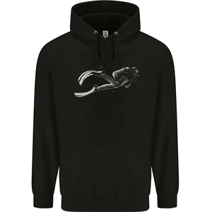 A Lone Scuba Diver Diving Childrens Kids Hoodie - Picture 1 of 3