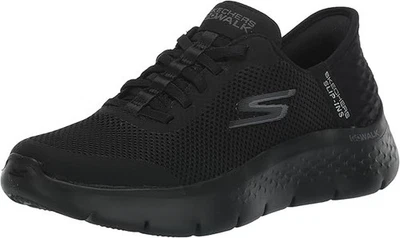 Zapatilla deportiva Skechers para mujer Go Walk Flex Grand Entry negra talla 8,5 ancha NUEVA Foto 1 de 4