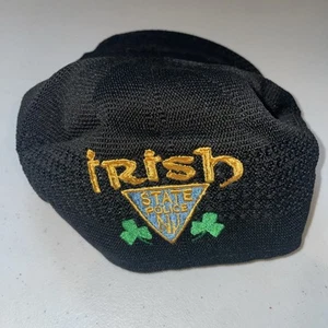 Scaly Cap Irish Embroidered Black Size Medium Police - Picture 1 of 6