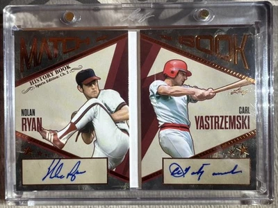 Libro de historia 2025 Ch.2 Nolan Ryan Carl Yastrzemski libro de coincidencia automática/15 MB-15 Foto 1 de 4