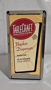 Dispensador de servilletas TableCraft tamaño completo de doble cara 7 1/2 pulgadas x 13 1/5 pulgadas NUEVO - Imagen 1 de 3