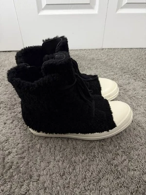 Rick Owens Mainline Shearling Ramones Size 44.5 - Image 1 of 4
