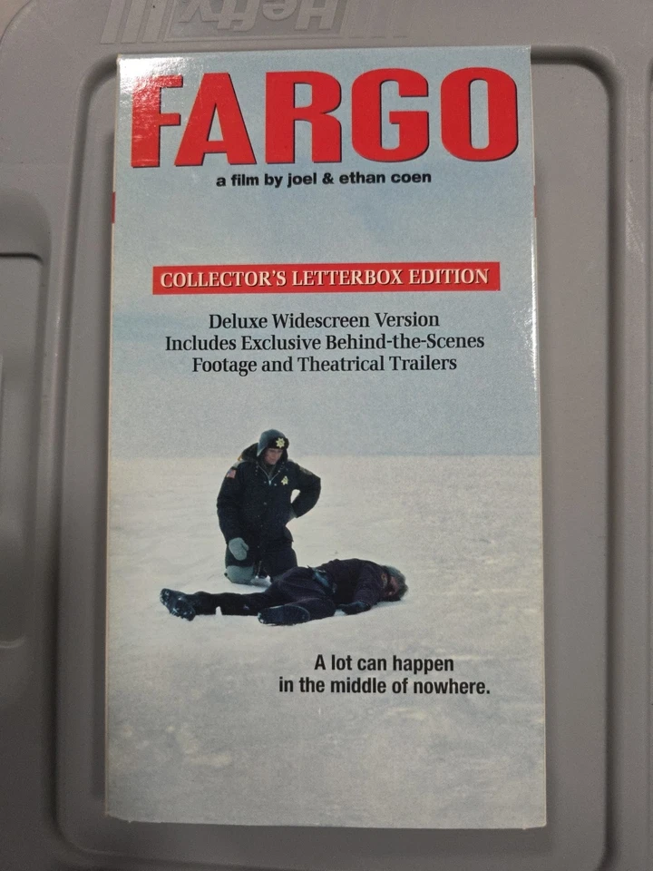 Fargo 1996 VHS Collector's Edition Letterbox Foto 1 de 2