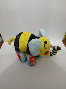 Bolsa de frijoles suaves arte pop elefante de felpa nueva con etiquetas abejorro - Imagen 1 de 2