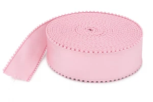 Borde de pompón rosa 65 mm de ancho cinta pastel de cumpleaños regalo envoltura lazos decoración - Imagen 1 de 3