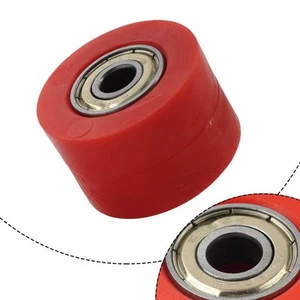 Polea de cadena de transmisión de 8 mm rodillo deslizante tensor guía de rueda para bicicleta de calle rojo - Imagen 1 de 8