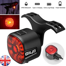 Mountain Bike Cycling LED Tail Light USB Rechargeable Bicycle Brake Rear Light