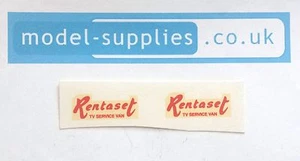 Matchbox 62B Commer Rentaset Van Reproduction Waterslide Transfers Set - Picture 1 of 1