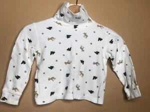 Skyr Boy's Size Small Sweater Turtleneck White Long Sleeve Christmas - Picture 1 of 12