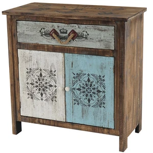 Cassettiera Vigo Cassettiera Armadio Look Shabby, Vintage, 84x80x40cm - Foto 1 di 5