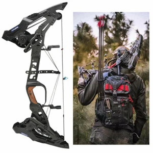 32" Compound Bow 21.5lbs-80lbs Steel Ball Dual Purpose Shooting Hunting KRESIS - Picture 1 of 12
