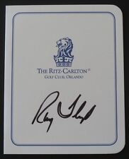 RAY FLOYD Autographed Ritz-Carlton Golf Club Scorecard-Father/Son Tourney