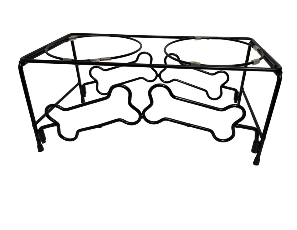 Doctors Foster & Smith приподнятый стоечный держатель для двойных чаш для воды корма для собак домашних животных - Изображение 1 из 3