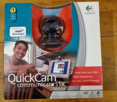 Logitech QuickCam Communicate STX Webcam Computer Skype Face Time Web Cam USB 2 - Immagine 1 di 4