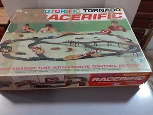 1967 IDEAL MOTORIFIC TORNADO RACERIFIC RACE TRACK WITH 2 CARS READ - Picture 1 of 24