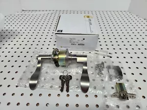 Yale 73KW US15 KA5 ADA LH Keowee Lever Left Hand Keyed Entry Lock, Satin Nickel - Picture 1 of 3