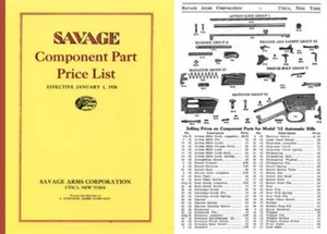 Savage 1924 Component Parts Catalog - Picture 1 of 1