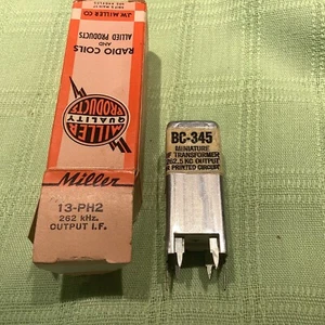 Merit BC-345 (Boxed as Miller 13-PH2 ) 262 kc output IF transformer - Picture 1 of 3