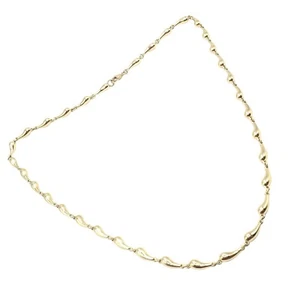 Original! Tiffany & Co Peretti 18k Gelbgold Vintage Träne Halskette 15,75" - Bild 1 von 9