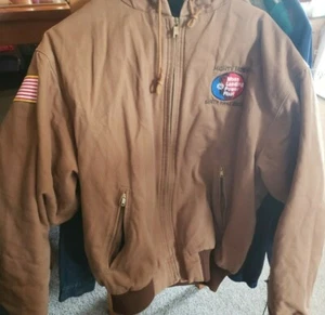Moss Landing Power Plant 2003 Work Jacket Size L Natural Gas Monterey Bay CA Tan - Picture 1 of 7