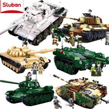 Military Challenger Leopard Panther Heavy Main Battle Tank Army Building Blocks