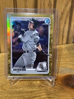 2020 Bowman Draft Chrome Gold #BD-172 Blake Rutherford /50 Chicago White Sox 🔥 - Image 1 of 3