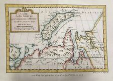 1757 MAP OF THE SAMOJEDES SIBERIA RUSSIA NOVAYA ZEMLYA URAL ARCTIC SEA BELLIN