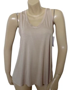 TIME AND TRU Womens Size Small (4-6) Tan Sleeveless V Neck Tank Top Shirt NWT - Picture 1 of 7