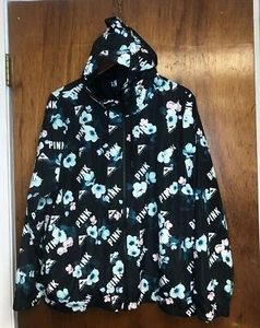Victoria Secret Bomber Jacket Black Floral Med/Lg #36010898  HTF - Picture 1 of 9
