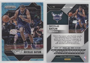 2016-17 Panini Prizm Teal Wave Prizm /25 Nicolas Batum #92